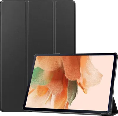 Produktbild von Mobigear Dreifach-Faltetui für Tablet, Hülle für Samsung Galaxy Tab S7 FE, Klapphülle - Schwarz