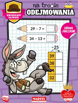 Produktbild von Zwierzaki Tajniaki na Tropie Odejmowania. Kolorowanka z naklejkami dla dzieci