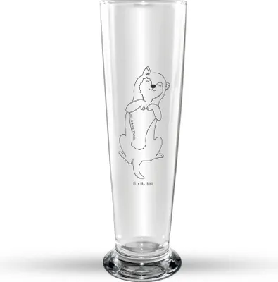 Produktbild von Mr. & Mrs. Panda Bierglas Hund Streicheln - Transparent - Geschenk, Hunde, Kraulen, Glasbierglas, Süß, Sprüche, Trinkglas, Bierbecher, Bier Glas, Glasbecher, Bauch