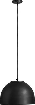 Produktbild von Globo Lighting Hängeleuchte Metall schwarz matt, Metall schwarz matt, Höhe kürzbar, ø: 400mm, H: 1200mm, exkl. 1x E27 60W 230V