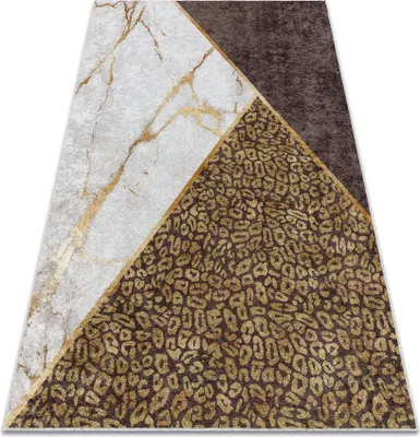 Produktbild von MIRO 51338.805 Waschteppich Marmor, geometrisch, Anti-Rutsch - braun braun 160x220 cm