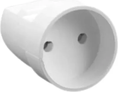 Image de Elgotech Portable single plug socket S-G1 G-1PP White 1 pc