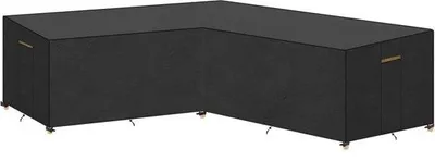 Productafbeelding van Famanu tuinmeubelhoezen, L-vorm - Waterdichte beschermhoes voor lounge meubels - 270x270x90/80 cm