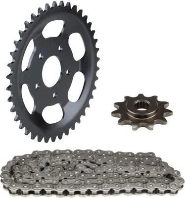 Obrázek produktu pro Řetězová sada 3-dílná černá 11/40 zubů pro Zündapp ZD 40 typ 446-300 (FG 9030749-9201489) / ZD 20 typ 446-450