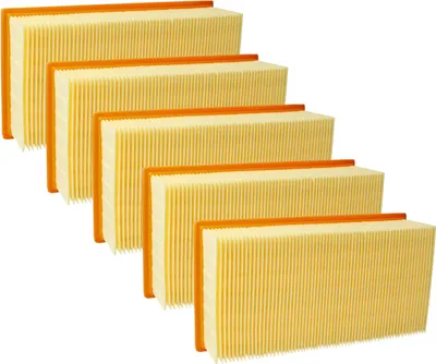 Produktbild von vhbw Filterset 5x Staubsaugerfilter kompatibel mit Festool CTL SYS Staubsauger - Hauptfilter, Flachfalten-Filter