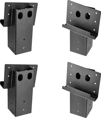 Produktbild von Verbundwinkel-Plattformhalterungen, passend für 3,5 x 3,5 Zoll/88,9 x 88,9 mm Holz, 4 Stück