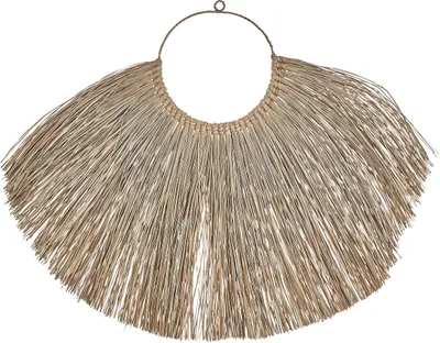 Zdjęcie produktu dla BELIANI Dekoracją ścienna naturalny kolor hiacynt wodny okrągła ozdoba akcesorium włókna boho