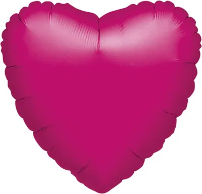 Zdjęcie produktu dla Balon foliowy serce metaliczny fuksja 45cm