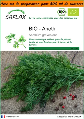 Image de SAFLAX Garden in the bag -- Aneth - 700 graines - Anethum