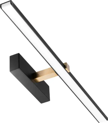 Obrázek produktu pro VENUS Koupelnové nástěnné svítidlo LED nad zrcadlo 12W 840lm Černo-zlaté 60cm