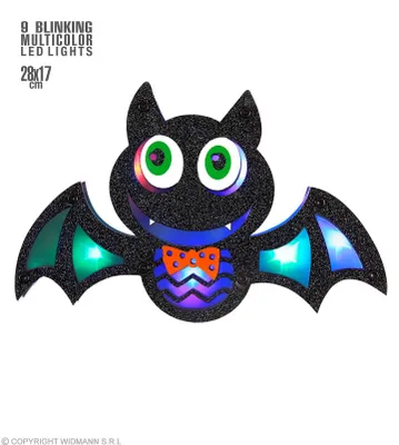 Produktbild von Fledermaus "LED Bat" 28 x 17 cm | Halloween Dekoration