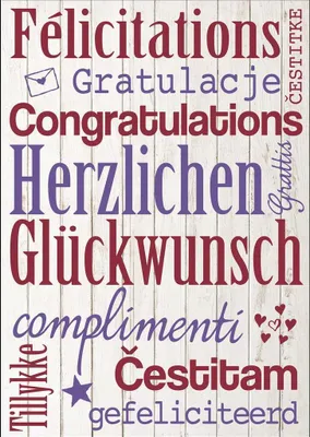 Produktbild von Geburtstag -DIN A4 Glückwunschkarte im Format 21 x 29,7