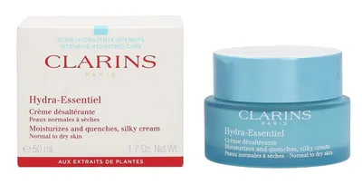 Produktbild von Clarins Hydra-Essentiel, Frauen, 50 ml, Creme, trockene Haut, normale Haut, Aufhellend, Feuchtigkeitsspendend, Aufpolsterung, Weichmachend, Topf