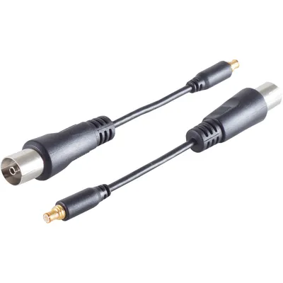 Produktbild von 1Pack MCX Stecker M auf Koax/IEC Buchse F Kabel RF Koaxial für DVB T2 HD Sticks