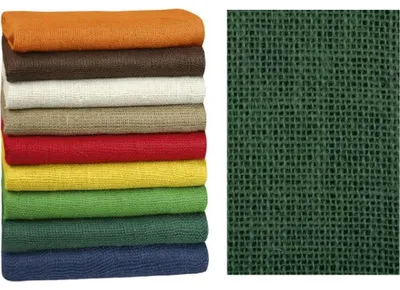 Obrázok produktu pre Dekoračná jutová plachta - 1,3 m x 3 m - zelená