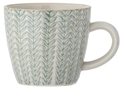 Produktbild von Bloomingville Becher MAPLE Blau Weiß 200 ml Tasse Kaffeebecher Teebecher