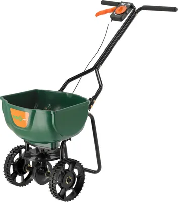 Produktbild von KRAFT&DELE | Streuwagen, 15l, Streumenge einstellbar, für Salz, Rasen, Split, Saatgut, Saatgutstreuer