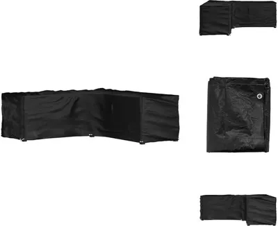Image de vidaXL Couverture pour meubles de jardin en L 16 oeillets 285x285x90 cm - Housses de protection pour meubles de jardin