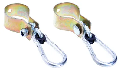 Produktbild von 2er-Set Schaukelschellen 50 mm mit Karabinerhaken