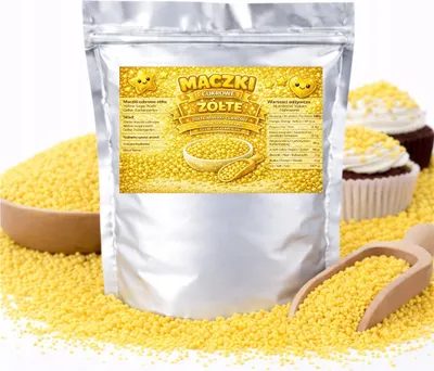 Obrázek produktu pro Žluté cukrové posypky – posypka na dorty, dezerty, vafle, koláče a muffiny 50 g