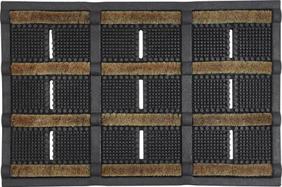 Kokos-Fußmatte 40x60 cm, rechteckig, braun, niedriger Flor