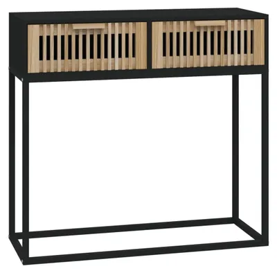 Obrázok produktu pre Čierna konzolová stôl, 80 x 30 x 75 cm