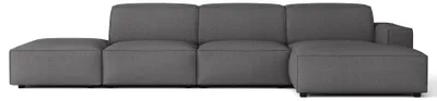 Image de Selsey Sellmo - Canapé d'angle, gris foncé, 344 cm