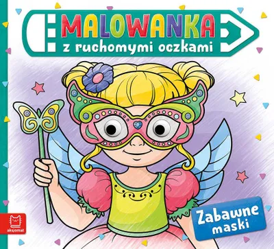 Produktbild von ISBN Malowanka z ruchomymi oczkami Zabawne maski, Polski, Broszurowa okładka, 24 stron(y)