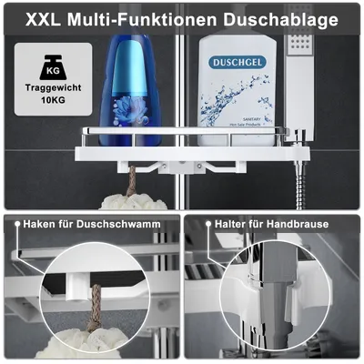 Produktbild von Görbach Edelstahl Duschset Regendusche Duschsystem ohne Armatur mit Verstellbare