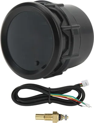 Image de Thermomètre de température d'huile de 52 mm avec capteur, plage de mesure de 40 °C à 140 °C, rétroéclairage LED à 7 couleurs pour voiture et moto