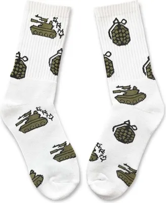 Image de Chaussettes Grimey GSO132-WHT pour Uni