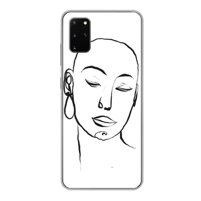 Produktbild von MuchoWow® Handyhülle Schutzhülle Hülle für Samsung Galaxy S20 Plus Frau - Gesicht - Porträt Silikon Softcase Handy Hülle - Hartschale