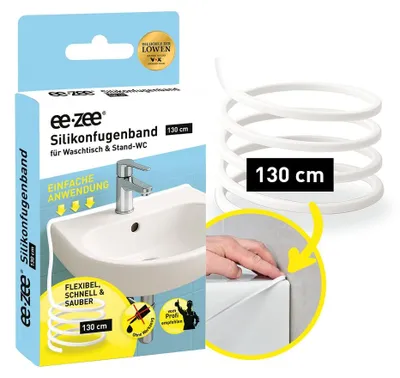Produktbild von ee zee Silikon-Fugenband 1300 mm weiß