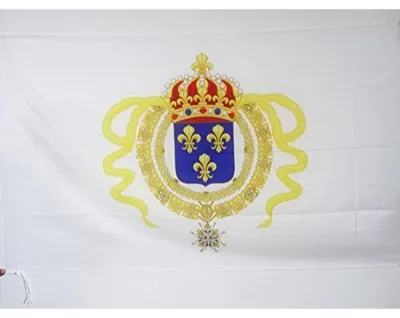 Flagge Neu-Frankreich 150x90 cm, Polyester 100D, Masttunnel