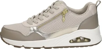 Image de Skechers Uno - Metallic Sliders  Sneakers Laag - Beige - Maat 41