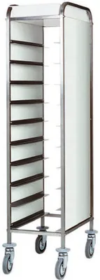 Produktbild von KBS Abräumwagen 380 Für 10 Tabletts Gn 1/1 Mit Seitenwänden 380x620x1750 mm