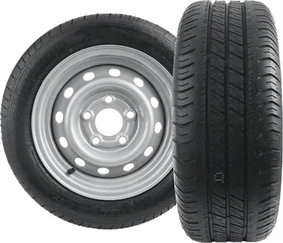Produktbild von Satz mit zwei verstärkten Rädern für Anhänger REIFEN LINGLONG 195/50 R13C 104/101N FELGE UNITRAILER 5.5Jx13"H2 5x112 ET:30