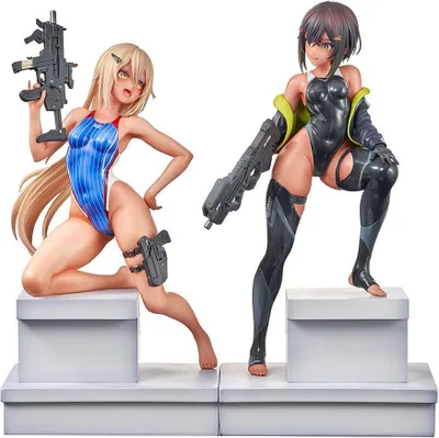 Produktbild von Arms Note Statuen 1/7 Swim Team Bucho-chan and Kohai-chan 22 cm