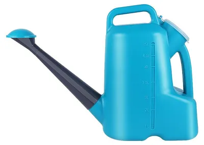 Produktbild von Gießkanne 5 Liter, Kunststoff, Langdüse Mit Abnehmbarem Sprühkopf Für Zimmerpflanzen Und Garten