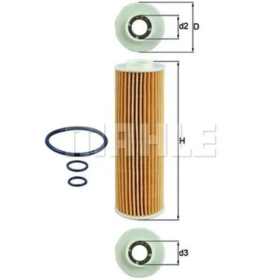 Produktbild von Mahle Ölfilter für Mercedes C-Klasse E-Klasse SLK