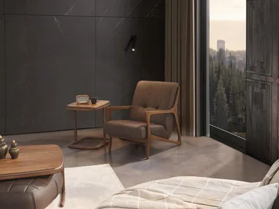 Produktbild von Wohnzimmer Garnitur Ecksofa  U-Form Neu Sessel Luxus Holz Couchtisch Hocker