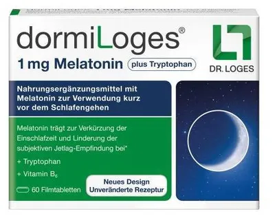 Obrázok produktu pre Dormiloges 1 mg Melatonin plus Tryptophan Film Tab. 60 ks
