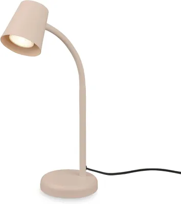 Immagine prodotto di Lampada da scrivania con interruttore - Lampada da tavolo, lampada da lettura - Ideale per la lettura e il lavoro - Testa girevole - 13x385 cm - Colore: beige