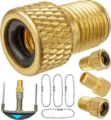Produktbild von Ventiladapter, Dunlop und Presta auf Autoventil – 4 Stück