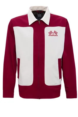 Produktbild von King Kerosin Gabardine Jacke - Speed Shop Burgunder XXL