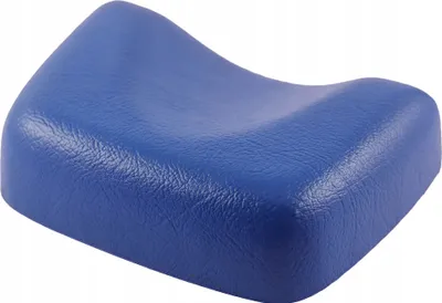 Produktbild von Kopfstütze aus PUR-Schaum Blau – Ergonomisches Nackenkissen für Solarium, Sonnenbank & Kosmetikliege