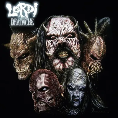 Zdjęcie produktu dla Lordi - Deadache (Blue & White Marbled Coloured) (180 g) (Gatefold Sleeve) (LP)
