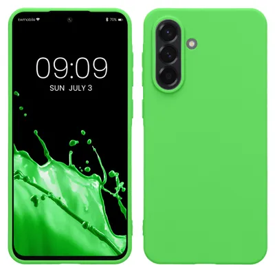 Produktbild von kwmobile Handyhülle für Samsung Galaxy A56 5G Hülle - TPU Case - Kabelloses Laden - Schutzhülle Cover in Limettengrün