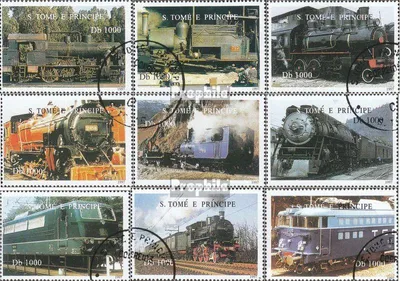 Produktbild von Briefmarken Sao Tome e Principe 1997 Mi 1730-1738 (kompl.Ausg.) gestempelt Schweizerische Eisenbahn