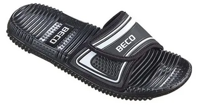 Produktbild von BECO Slipper, uni silber/schwarz silber/schwarz 37